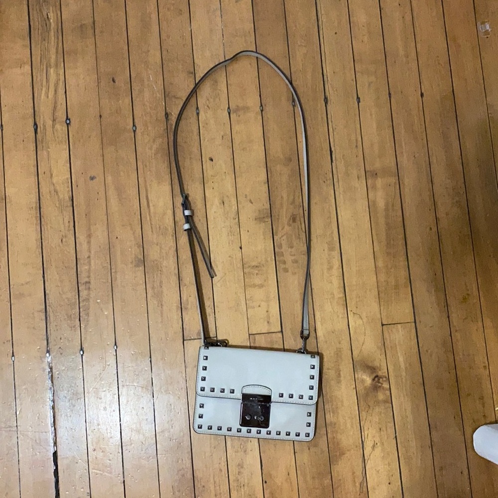 Michael Kors Grey leather bag with studs